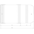 Okładka na nuty owijka przezroczysta WYSOKOŚĆ 312 mm format nut: Henle Barenreiter Euterpe