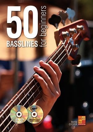 50 Basslines For Beginners (+ płyta CD i płyta DVD) - Bernie Cooper - nuty na gitarę basową