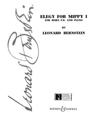 Leonard Bernstein: Elegy for Mippy I for Horn and Piano - nuty na waltornię (róg) i fortepian