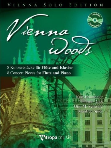Vienna Woods - 8 utworów koncertowych - nuty na flet poprzeczny i fortepian (+ płyta CD)