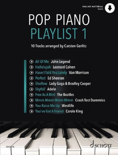 Pop Piano Playlist 1 - Carsten Gerlitz (+ audio online) - 10 utworów popowych - nuty na fortepian