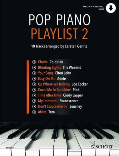 Pop Piano Playlist 2 - Carsten Gerlitz (+ audio online) - 10 utworów popowych - nuty na fortepian