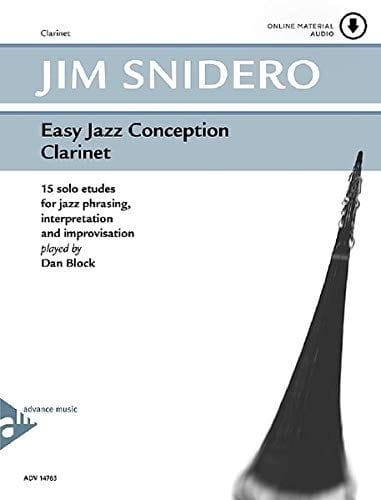 Easy Jazz Conception Clarinet - Jim Snidero (+ audio online) - 15 jazzowych etiud - nuty na klarnet