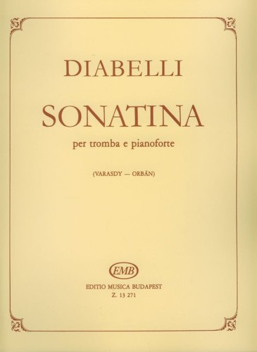 Anton Diabelli: Sonatina per tromba e pianoforte - sonatina op. 151 nr 1 - nuty na trąbkę z fortepianem