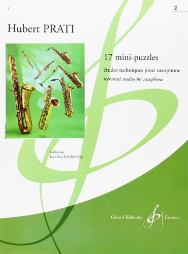 Hubert Prati: 17 mini-puzzles - etiudy techniczne - nuty na saksofon
