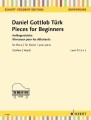 Daniel Gottlob Turk: Pieces For Beginners - nuty na fortepian dla początkujących
