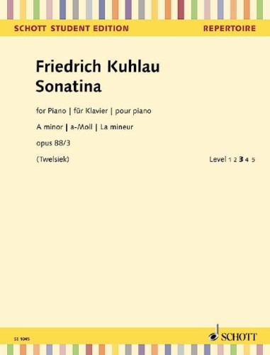 Friedrich Kuhlau: Sonatina a-moll op. 88 nr 3 - nuty na fortepian