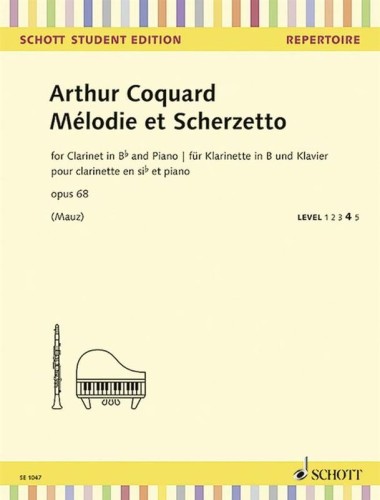 Arthur Coquard: Melodie et Scherzetto op. 68 - nuty na klarnet i fortepian