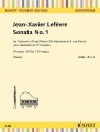 Jean Xavier Lefevre: Sonata B-dur nr 1 - nuty na klarnet i fortepian