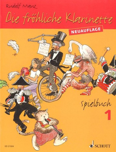 Die Frohliche Klarinette - Spielbuch 1 - Rudolf Mauz - dodatek nutowy do podręcznika - nuty na klarnet z fortepianem