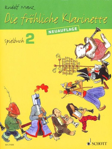 Die Frohliche Klarinette - Spielbuch 2 - Rudolf Mauz - dodatek nutowy do podręcznika - nuty na klarnet z fortepianem