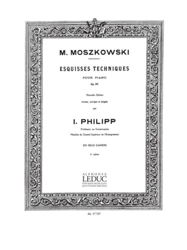Maurycy Moszkowski: Esquisses Techniques op. 97 Volume 1 - szkice etiudy techniczne - nuty na fortepian