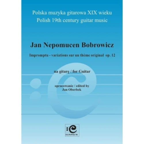 Impromptu variations sur un theme original op. 12 - nuty na gitarę klasyczną - Jan Nepomucen Bobrowicz, Jan Oberbek