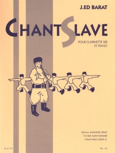 Joseph Edouard Barat: Chant Slave pour Clarinette Sib et Piano - piosenka słowiańska - nuty na klarnet z fortepianem