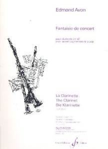 Edmond Avon: Fantaisie de concert pour Clarinette Sib et Piano - Fantazja koncertowa - nuty na klarnet z fortepianem