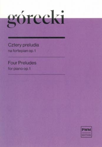 Mikołaj Górecki: 4 preludia op. 1 - nuty na fortepian