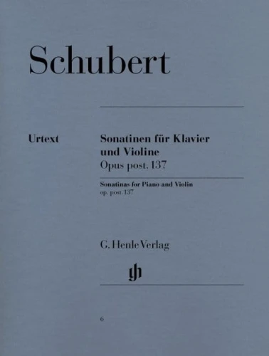 Franz Schubert: Sonatinas for Piano and Violin op. post. 137 - Sonatiny skrzypcowe - nuty na skrzypce i fortepian