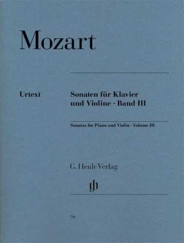 Wolfgang Amadeus Mozart: Sonatas for Piano and Violin Volume III - Sonaty skrzypcowe cz. 3 - nuty na skrzypce i fortepian