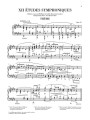 Robert Schumann: Symphonic Etudes op. 13 - Etiudy symfoniczne - nuty na fortepian