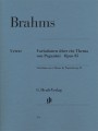 Johannes Brahms: Variations on a Theme by Paganini op. 35 - Wariacje na temat Paganiniego - nuty na fortepian