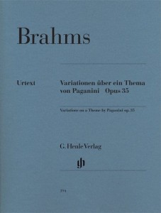 Johannes Brahms: Variations on a Theme by Paganini op. 35 - Wariacje na temat Paganiniego - nuty na fortepian