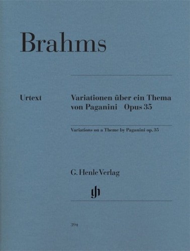 Johannes Brahms: Variations on a Theme by Paganini op. 35 - Wariacje na temat Paganiniego - nuty na fortepian