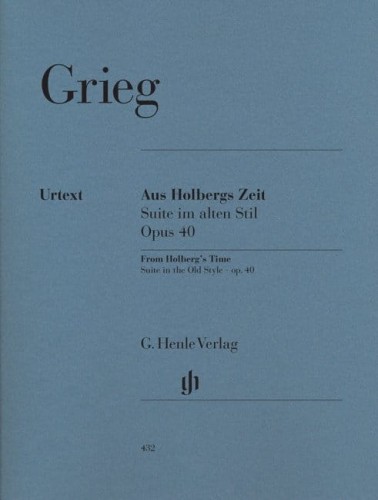 Edvard Grieg: From Holberg's Time - Suite in the Old Style op. 40 - Suita w dawnym stylu 'Z czasów Holberga' - nuty na fortepian