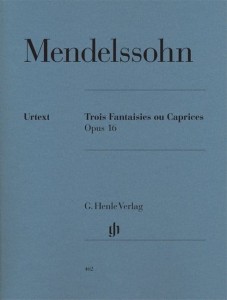 Felix Mendelssohn-Bartholdy: Trois Fantaisies ou Caprices op. 16 - Trzy fantazje i kaprysy - nuty na fortepian