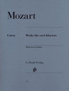 Wolfgang Amadeus Mozart: Works for two Pianos - Sonata D-dur KV 448, Fuga c-moll KV 426, Larghetto, Allegro Es-dur - nuty na dwa fortepiany