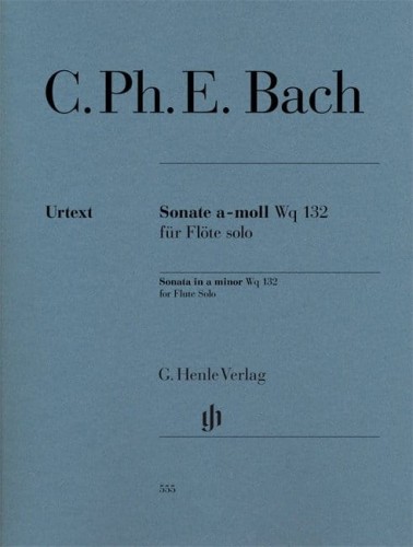 Carl Philipp Emanuel Bach: Sonata in a minor Wq 132 for Flute Solo - Sonata fletowa a-moll - nuty na flet poprzeczny