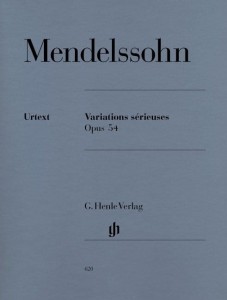 Felix Mendelssohn-Bartholdy: Variations serieuses op. 54 - Poważne wariacje - nuty na fortepian