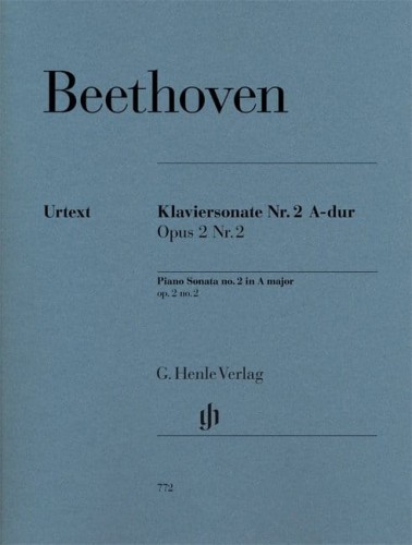 Ludwig van Beethoven: Piano Sonata no. 2 in A major op. 2 - Sonata fortepianowa nr 2 A-dur - nuty na fortepian