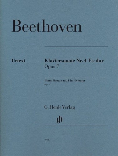 Ludwig van Beethoven: Piano Sonata no. 4 in E flat major op. 7 - Sonata fortepianowa nr 4 Es-dur - nuty na fortepian
