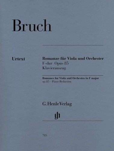 Max Bruch: Romance for Viola and Orchestra in F major op. 85 - Romans F-dur - nuty na altówkę i fortepian