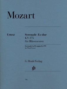 Wolfgang Amadeus Mozart: Serenade in Eb major K. 375 - Serenada Es-dur KV 375 - nuty na 2 klarnety, 2 waltornie i 2 fagoty