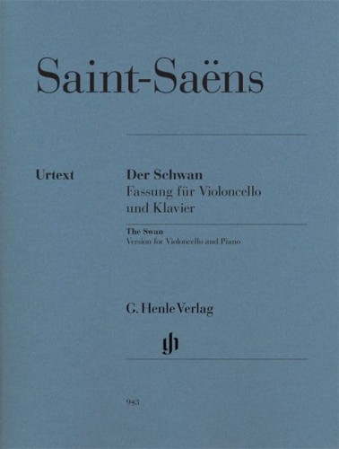 Camille Saint-Saens: The Swan from The Carnival of the Animals - Łabędź - Karnawał zwierząt - nuty na wiolonczelę i fortepian