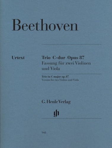 Ludwig van Beethoven: Trio in C major op. 87 - Trio C-dur - nuty na dwoje skrzypiec i altówkę