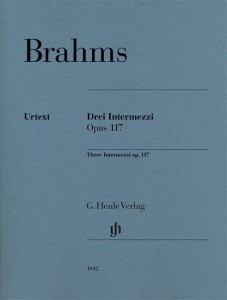Johannes Brahms: Three Intermezzi op. 117 - 3 Intermezza - nuty na fortepian