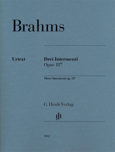 Johannes Brahms: Three Intermezzi op. 117 - 3 Intermezza - nuty na fortepian