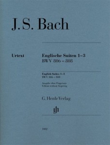 Johann Sebastian Bach: English Suites 1-3 BWV 806-808 - Suity angielskie - nuty na fortepian bez palcowania
