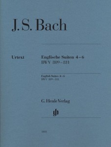Johann Sebastian Bach: English Suites 4-6 BWV 809-811 - Suity angielskie - nuty na fortepian bez palcowania