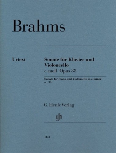 Johannes Brahms: Sonata for Piano and Violoncello in e minor op.38 - Sonata e-moll - nuty na wiolonczelę i fortepian