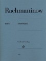 Sergiusz Rachmaninow: 24 Preludes - dwadzieścia cztery preludia - nuty na fortepian