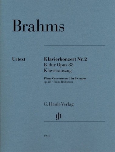 Johannes Brahms: Piano Concerto no. 2 in B flat major op.83 - Koncert fortepianowy nr 2 B-dur - nuty 2 fortepiany