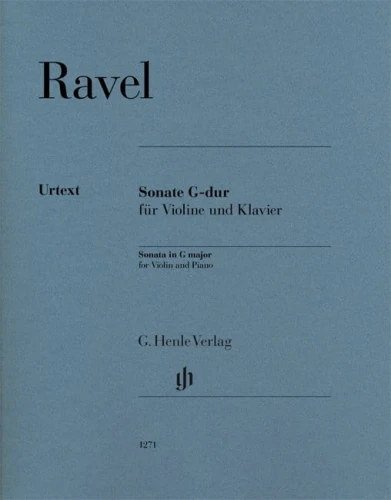 Maurice Ravel: Sonata in G major - Sonata skrzypcowa G-dur - nuty na skrzypce i fortepian