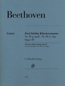 Ludwig van Beethoven: Piano Sonatas nos. 19 and 20 op. 49 - 2 łatwe sonaty nr 19 i nr 20 - nuty na fortepian