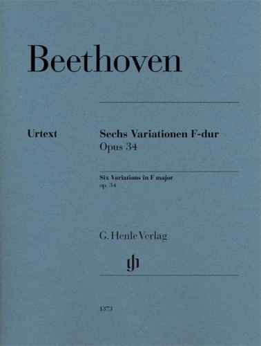 Ludwig van Beethoven: Six Variations in F major op. 34 - 6 wariacji F-dur - nuty na fortepian