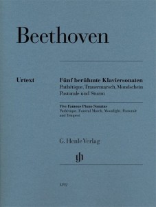 Ludwig van Beethoven: Five Famous Piano Sonatas op. 13, op. 26, op. 27, op. 28, op. 31 - 5 najbardziej znanych sonat fortepianowych - nuty na fortepian