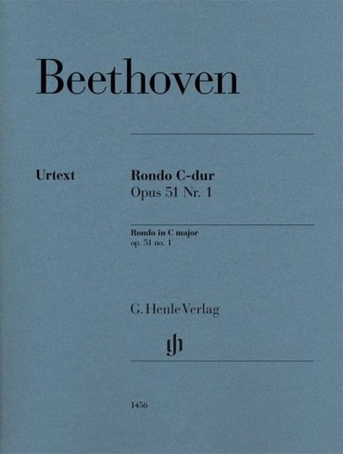 Ludwig van Beethoven: Rondo in C major op. 51 no. 1 - Rondo C-dur nr 1 - nuty na fortepian