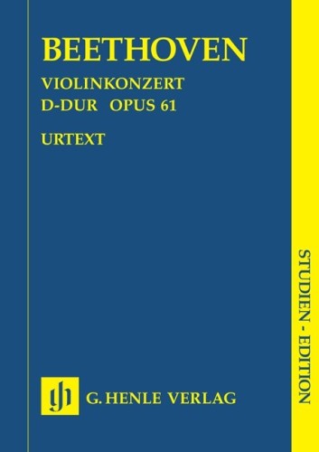 Ludwig van Beethoven: Concerto D major op. 61 for Violin and Orchestra - Koncert skrzypcowy D-dur - partytura studyjna